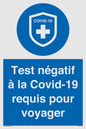 (FR)MP7040: Test négatif à la Covid-19 requis pour voyager