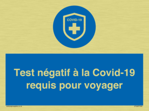 (FR)MP7040: Test négatif à la Covid-19 requis pour voyager
