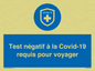 (FR)MP7040: Test négatif à la Covid-19 requis pour voyager