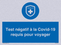 (FR)MP7040: Test négatif à la Covid-19 requis pour voyager