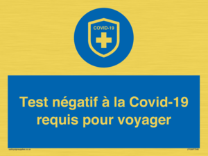 (FR)MP7040: Test négatif à la Covid-19 requis pour voyager