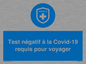 (FR)MP7040: Test négatif à la Covid-19 requis pour voyager