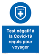 (FR)MP7040: Test négatif à la Covid-19 requis pour voyager