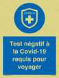 (FR)MP7040: Test négatif à la Covid-19 requis pour voyager
