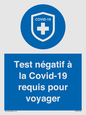 (FR)MP7040: Test négatif à la Covid-19 requis pour voyager