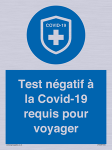 (FR)MP7040: Test négatif à la Covid-19 requis pour voyager