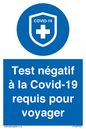 (FR)MP7040: Test négatif à la Covid-19 requis pour voyager