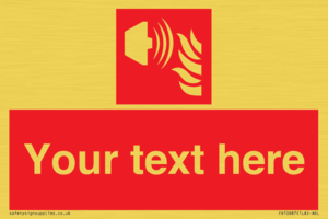 FV10687: Custom Fire: Fire alarm sounder