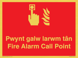 FV13037: Pwynt galw larwm tan  Fire Alarm Call Point