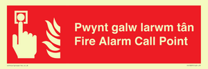 FV13037: Pwynt galw larwm tan  Fire Alarm Call Point