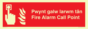 FV13037: Pwynt galw larwm tan  Fire Alarm Call Point