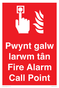 FV13037: Pwynt galw larwm tan  Fire Alarm Call Point