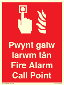 FV13037: Pwynt galw larwm tan  Fire Alarm Call Point