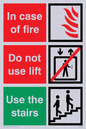 FV1350: In case of fire/use stairs