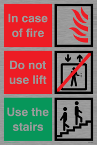 FV1350: In case of fire/use stairs