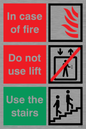 FV1350: In case of fire/use stairs