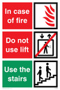 FV1350: In case of fire/use stairs