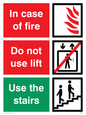 FV1350: In case of fire/use stairs