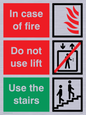 FV1350: In case of fire/use stairs