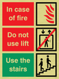 FV1350: In case of fire/use stairs