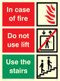 FV1350: In case of fire/use stairs