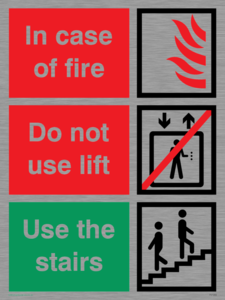 FV1350: In case of fire/use stairs