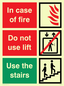 FV1350: In case of fire/use stairs