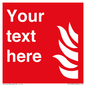 FV14998: Custom Fire Equipment sign with General fire symbol