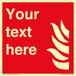 FV14998: Custom Fire Equipment sign with General fire symbol