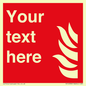 FV14998: Custom Fire Equipment sign with General fire symbol