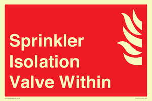 FV15274: Sprinkler Isolation Valve Within
