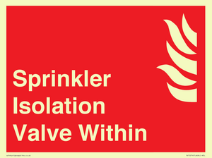 FV15274: Sprinkler Isolation Valve Within