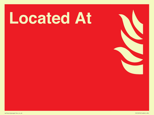 FV15276: Located At Fire Equipment sign