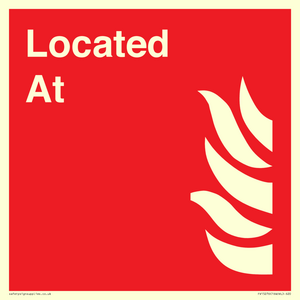 FV15276: Located At Fire Equipment sign