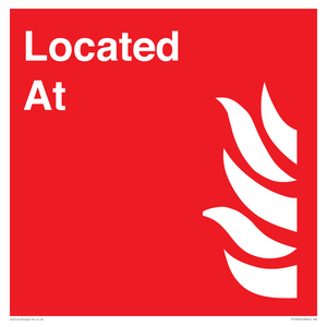 FV15276: Located At Fire Equipment sign