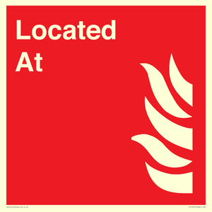 FV15276: Located At Fire Equipment sign