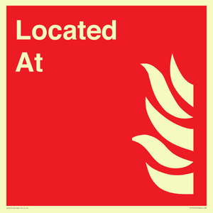 FV15276: Located At Fire Equipment sign