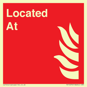 FV15276: Located At Fire Equipment sign