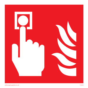 FV343: fire alarm call point symbol only
