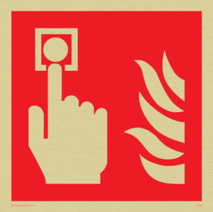FV343: fire alarm call point symbol only
