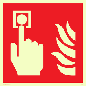 FV343: fire alarm call point symbol only