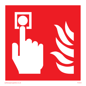 FV343: fire alarm call point symbol only