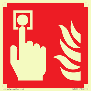 FV343: fire alarm call point symbol only