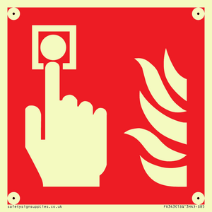 FV343: fire alarm call point symbol only