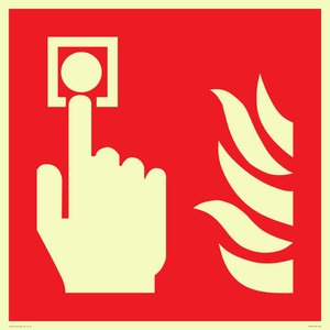FV343: fire alarm call point symbol only