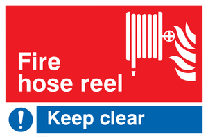 FV349: fire hose reel keep clear