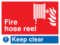 FV349: fire hose reel keep clear