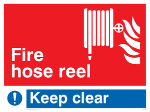 FV349: fire hose reel keep clear