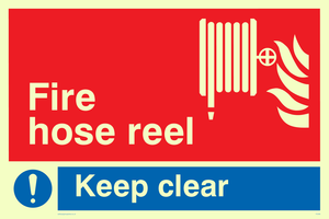 FV349: fire hose reel keep clear