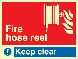 FV349: fire hose reel keep clear